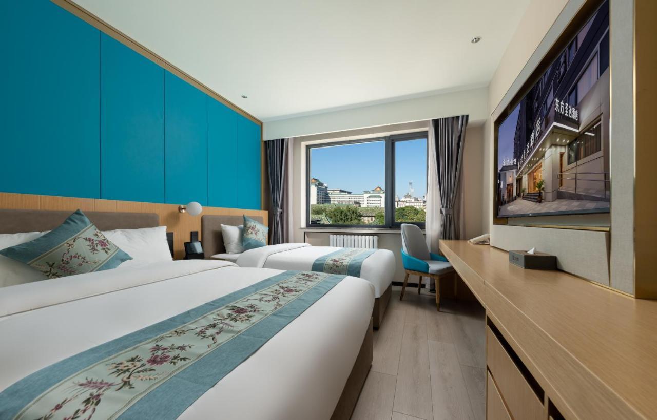 East Sacred Hotel--Very Near Beijing Tiananmen Square ,The Forbidden City,The Temple Of Heaven ,3 Minutes' Walk To Wangfujing Subway ,Located In The Center Of Beijing, Many Shopping Malls Around,Newly Renovated Hotel-Able To Receive Foreign Guests ภายนอก รูปภาพ Deluxe room